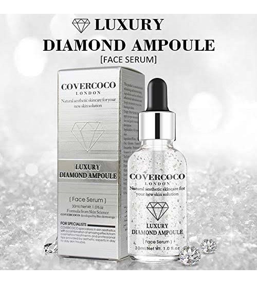 Covercoco Luxury Diamond Ampoule Facial Serum Anti-wrinkle Firming Fine Lines Moisturizing Essence